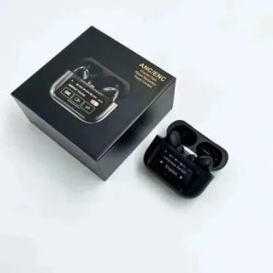 A9 Pro Earbuds with LCD Touch - Color Black